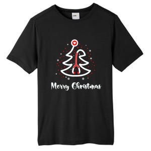 Merry Christmas Stethoscope Nurse Christmas Gift Tree Xmas Gift Tall Fusion ChromaSoft Performance T-Shirt