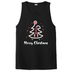 Merry Christmas Stethoscope Nurse Christmas Gift Tree Xmas Gift PosiCharge Competitor Tank