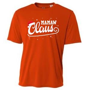 Mamaw Claus Santa Christmas Family Matching Pajama Gift Cooling Performance Crew T-Shirt