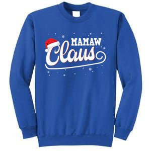 Mamaw Claus Santa Christmas Family Matching Pajama Gift Sweatshirt