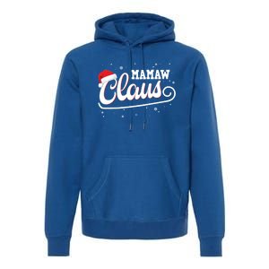 Mamaw Claus Santa Christmas Family Matching Pajama Gift Premium Hoodie