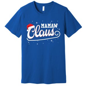 Mamaw Claus Santa Christmas Family Matching Pajama Gift Premium T-Shirt