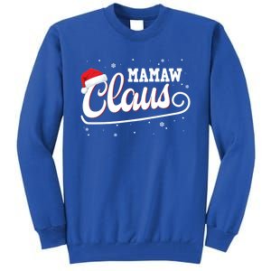 Mamaw Claus Santa Christmas Family Matching Pajama Gift Tall Sweatshirt