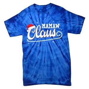 Mamaw Claus Santa Christmas Family Matching Pajama Gift Tie-Dye T-Shirt