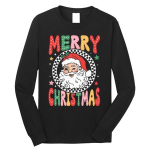 Merry Christmas Santa Claus Christmas Vibes Long Sleeve Shirt