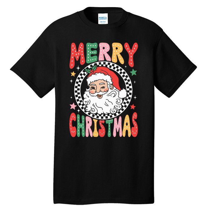 Merry Christmas Santa Claus Christmas Vibes Tall T-Shirt