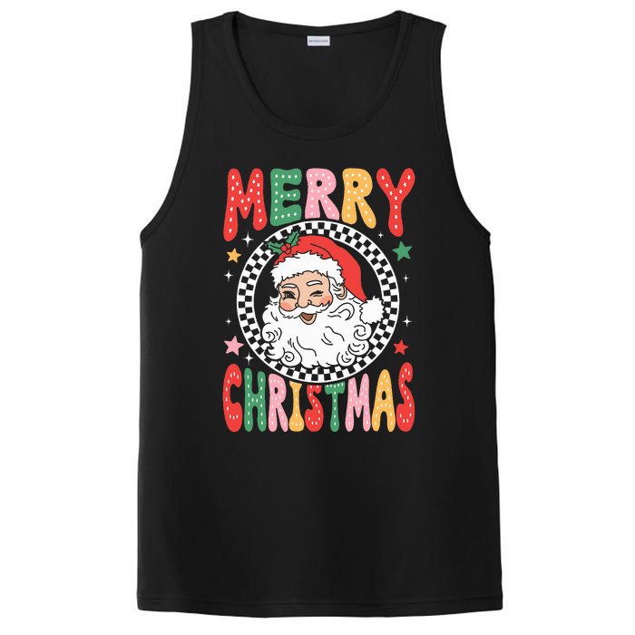 Merry Christmas Santa Claus Christmas Vibes PosiCharge Competitor Tank