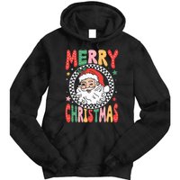 Merry Christmas Santa Claus Christmas Vibes Tie Dye Hoodie