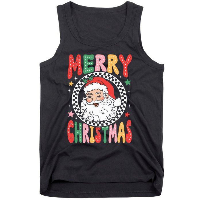 Merry Christmas Santa Claus Christmas Vibes Tank Top