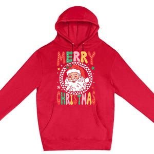 Merry Christmas Santa Claus Christmas Vibes Premium Pullover Hoodie