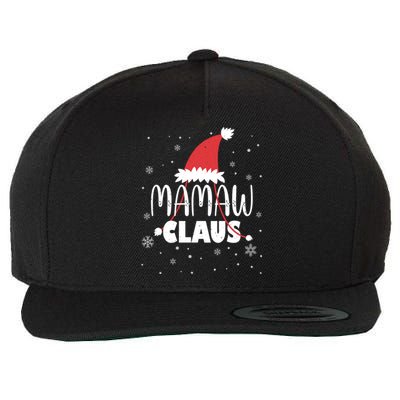 Mamaw Claus Santa Hat Grandma Xmas Gram Gift Wool Snapback Cap