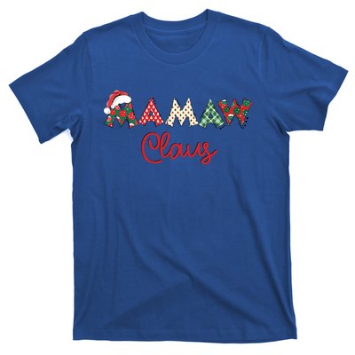 Mamaw Claus Santa Hat Merry Christmas Mamaw Funny Gift T-Shirt