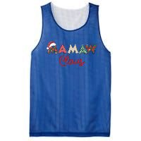 Mamaw Claus Santa Hat Merry Christmas Mamaw Funny Gift Mesh Reversible Basketball Jersey Tank