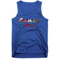 Mamaw Claus Santa Hat Merry Christmas Mamaw Funny Gift Tank Top