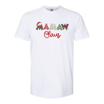 Mamaw Claus Santa Hat Merry Christmas Mamaw Funny Gift Softstyle CVC T-Shirt