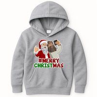 Merry Christmas Santa Jesus Selfie Funny Holiday Kids Hoodie