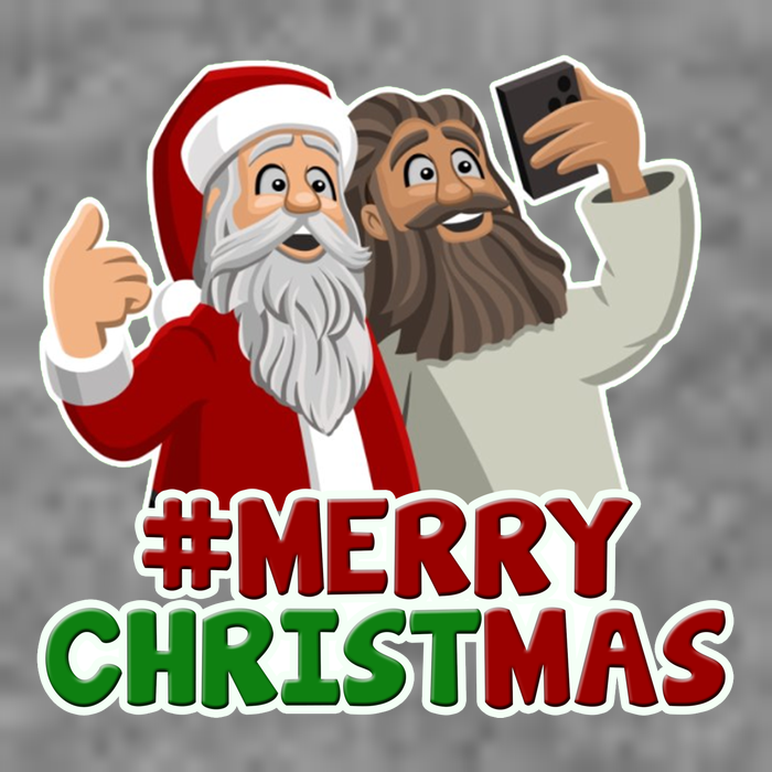 Merry Christmas Santa Jesus Selfie Funny Holiday Kids Hoodie
