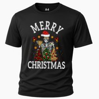 Merry Christmas Skull Skeleton  Performance Shirt