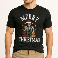Merry Christmas Skull Skeleton  Performance Shirt