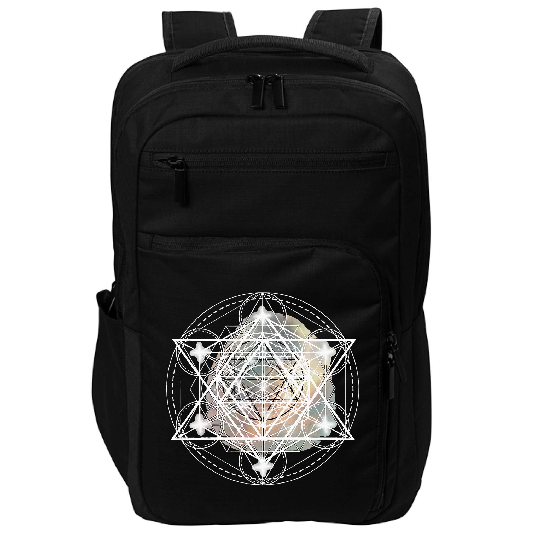 Metatron Cube Sacred Geometry Spiritual Yoga Impact Tech Backpack