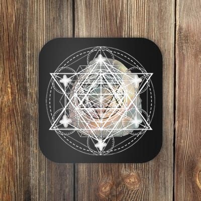 Metatron Cube Sacred Geometry Spiritual Yoga Coaster