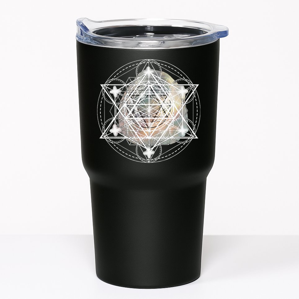 Metatron Cube Sacred Geometry Spiritual Yoga Tumbler
