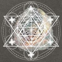 Metatron Cube Sacred Geometry Spiritual Yoga Cotton Canvas Backpack