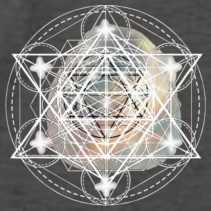 Metatron Cube Sacred Geometry Spiritual Yoga Vector Backpack