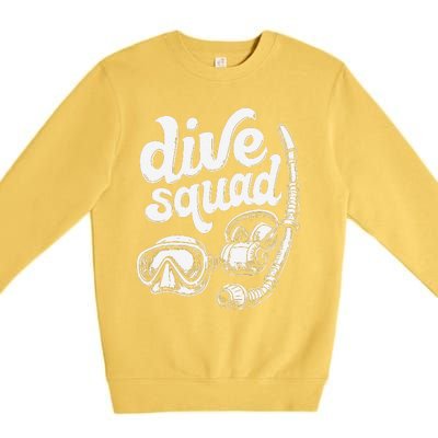 Marine Construction Squad Deep Sea Diving Commercial Diver Premium Crewneck Sweatshirt