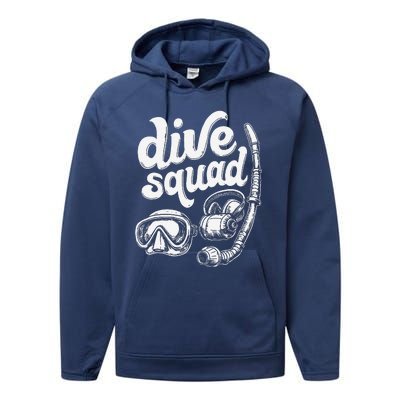 Marine Construction Squad Deep Sea Diving Commercial Diver Performance Fleece Hoodie