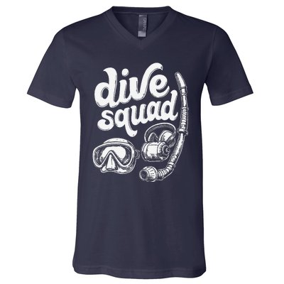 Marine Construction Squad Deep Sea Diving Commercial Diver V-Neck T-Shirt