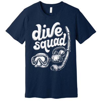 Marine Construction Squad Deep Sea Diving Commercial Diver Premium T-Shirt