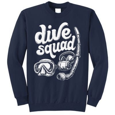 Marine Construction Squad Deep Sea Diving Commercial Diver Tall Sweatshirt