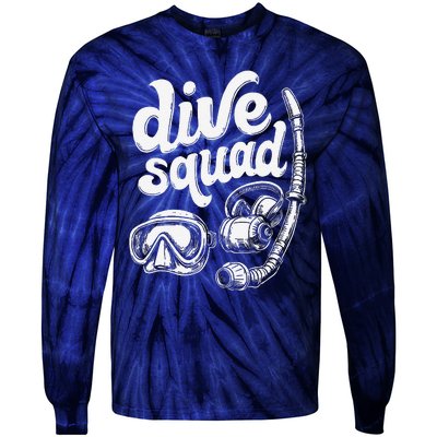 Marine Construction Squad Deep Sea Diving Commercial Diver Tie-Dye Long Sleeve Shirt