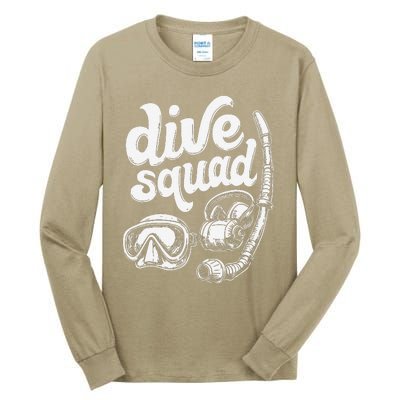 Marine Construction Squad Deep Sea Diving Commercial Diver Tall Long Sleeve T-Shirt