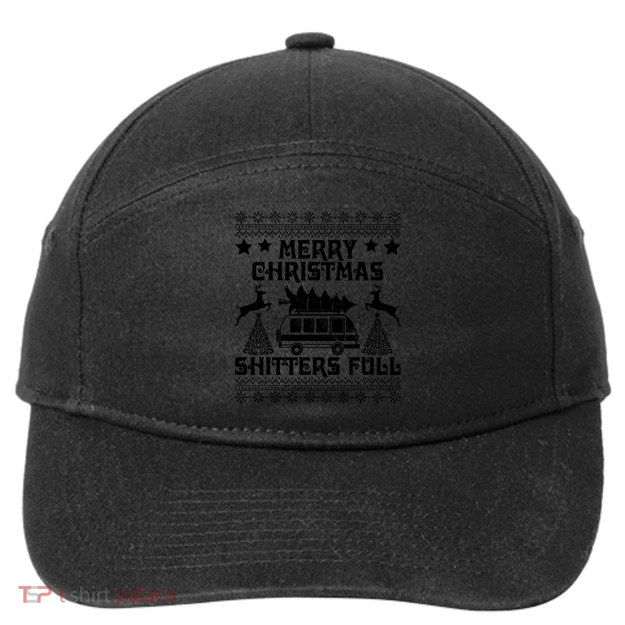 Merry Christmas Shitter Full T 7-Panel Snapback Hat