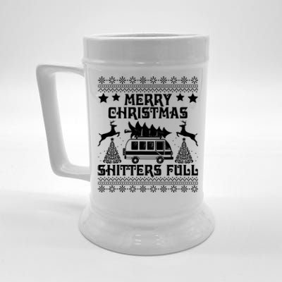 Merry Christmas Shitter Full T Beer Stein