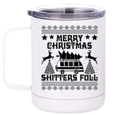 Merry Christmas Shitter Full T 12 oz Stainless Steel Tumbler Cup