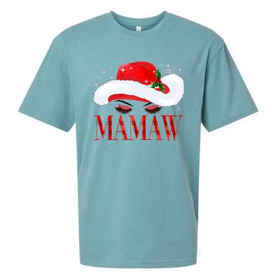 Mamaw Claus Santa Christmas Gift Sueded Cloud Jersey T-Shirt