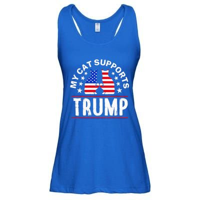 My Cat Supports Trump Ladies Essential Flowy Tank