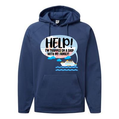 Matching Cruise Ship Family Vacation Trip Travel Relatives Great Gift Performance Fleece Hoodie