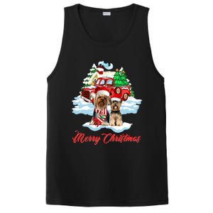 Merry Christmas Santa Yorkshire Terrier Dog Christmas Gift PosiCharge Competitor Tank