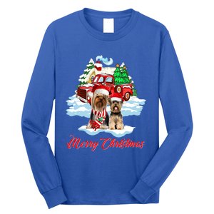 Merry Christmas Santa Yorkshire Terrier Dog Christmas Gift Long Sleeve Shirt