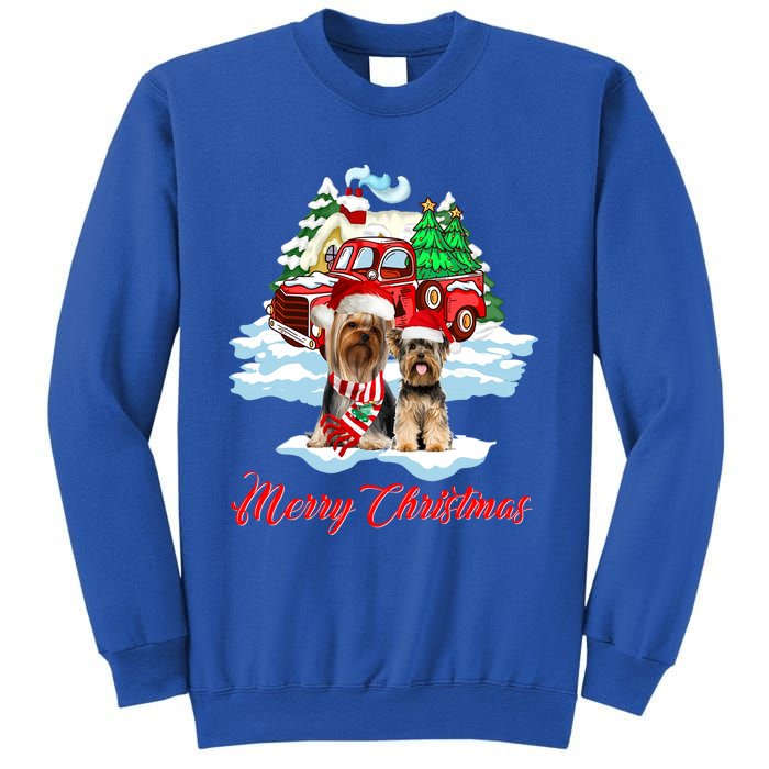 Merry Christmas Santa Yorkshire Terrier Dog Christmas Gift Sweatshirt