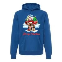 Merry Christmas Santa Yorkshire Terrier Dog Christmas Gift Premium Hoodie