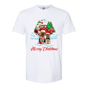 Merry Christmas Santa Yorkshire Terrier Dog Christmas Gift Softstyle CVC T-Shirt