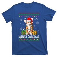 Merry Corgmas Santa Corgi Xmas Lights Ugly Christmas Sweater Gift T-Shirt