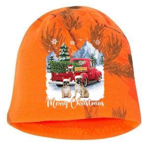 Merry Christmas Santa French Bulldog Red Truck Xmas Tree Cute Gift Kati - Camo Knit Beanie