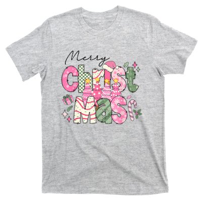 Merry Christmas Santa Hat Xmas Tree Cake T-Shirt