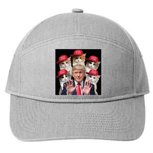 Make Cats Safe Again Trump 2024 Red Hat Make Pets Safe Again 7-Panel Snapback Hat